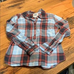 Ladies plaid long sleeve